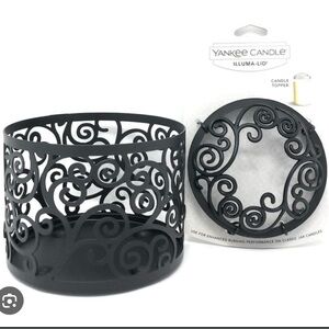 Yankee Candle Black Candle Topper & Holder